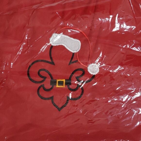 Christmas fleur-de-lis  XXL tote - Picture 2 of 2